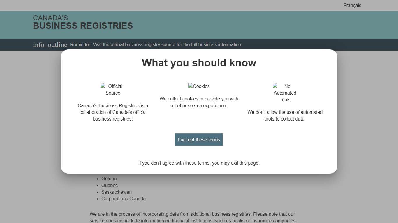 MRAS Business Registry Search