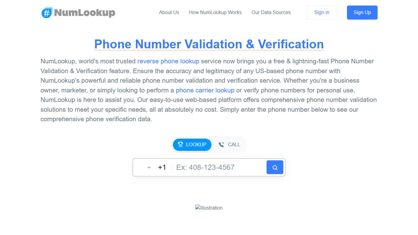 Phone Number Validation & Verification NumLookup